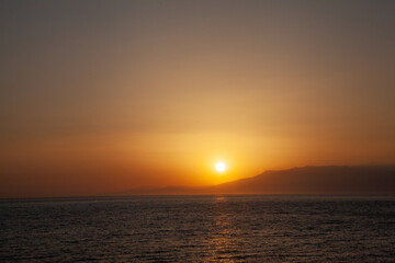 Naklejka na ściany i meble sunset in Cabo de Gata, Almeria