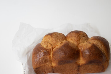 Close up FRENCH BRIOCHE LOAF BREAD