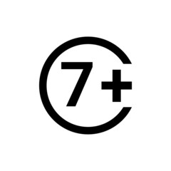 Obraz premium Age limit line color icon. Physiotherapy, acupuncture.