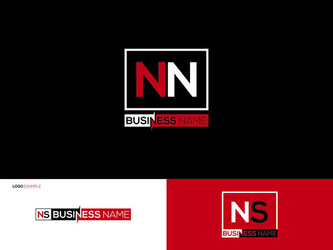 Alphabet NN Logo Icon, Initial Nn nn Square Logo Letter Vector For Brand Identity