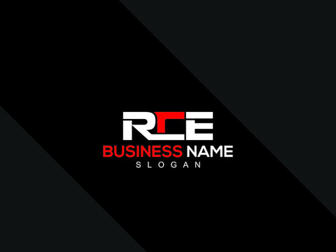 Letter RCE Logo Icon, Modern RC Logo Letter Vector Image Design For any type of business