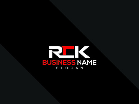 Colorful RCK Logo Icon, Modern RC Logo Letter Vector Image Design For any type of business