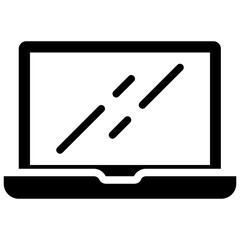 laptop glyph icon