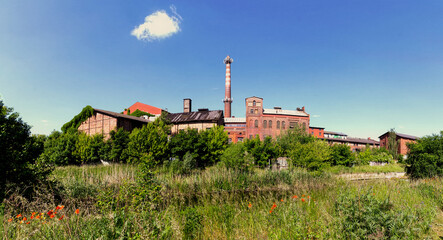 Old abandoned factory on the outskirts of London