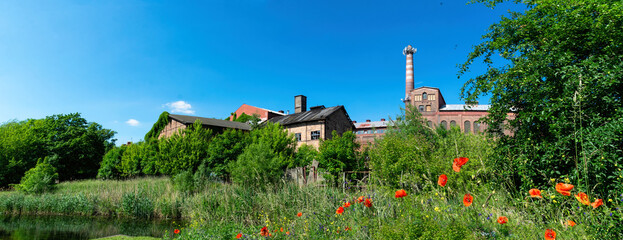 Old abandoned factory on the outskirts of London