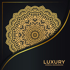 Luxury mandala round ornament pattern background