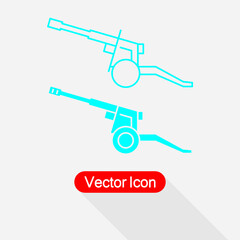 Artillery line Icon Vector Illustation Eps10
