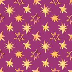 Seamless pattern with stars