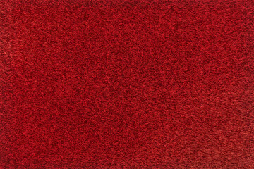 Abstract fluffy colored red or orange background, solid carpet, empty fluffy surface, 3d rendering