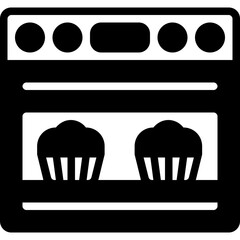 oven glyph icon