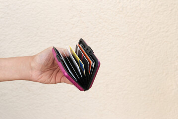 Fidelity cards in card holder