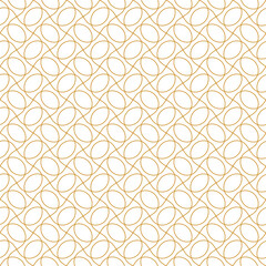 Vector seamless abstract geometric pattern with thin curved lines.