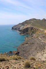 Fototapeta na wymiar almería playa genoveses cala amarilla mar mediterraneo 4M0A3999-as22