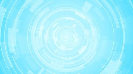 Abstract circle white blue future technology background.