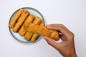 TEQUEÑOS WITH  GUASACACA (VENEZUELAN CHEESE STICKS )