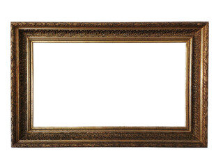 Fototapeta premium Vintage decorative frame for a picture or photo on a pure white background