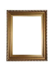 Vintage decorative frame for a picture or photo on a pure white background