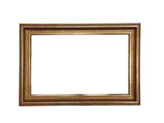Vintage decorative frame for a picture or photo on a pure white background