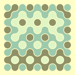 Multicolor truchet tiling connections illustration