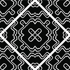 Abstract background with black and white pattern. Unique geometric vector swatch. Perfect for site backdrop, wrapping paper, wallpaper, textile and surface design. 