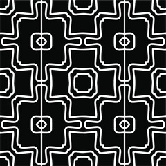 Abstract background with black and white pattern. Unique geometric vector swatch. Perfect for site backdrop, wrapping paper, wallpaper, textile and surface design. 