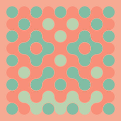 Multicolor truchet tiling connections illustration