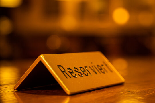 Reserviert Tischschild 