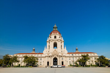 Afternoon view of the beautiful Pasadena City Hall