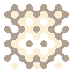 Multicolor truchet tiling connections illustration