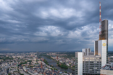 Naklejka premium Frankfurt am Main Skyline