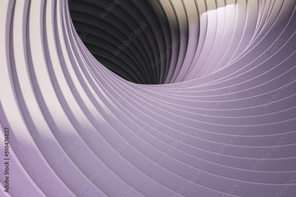 Poster creative purple swirl background. design and decor concept. 3d rendering.
