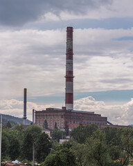 electricity plant in the city