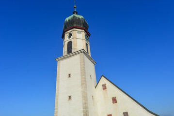 Reformierte Kirche in Rheineck,  Kanton St. Gallen in der Ostschweiz  