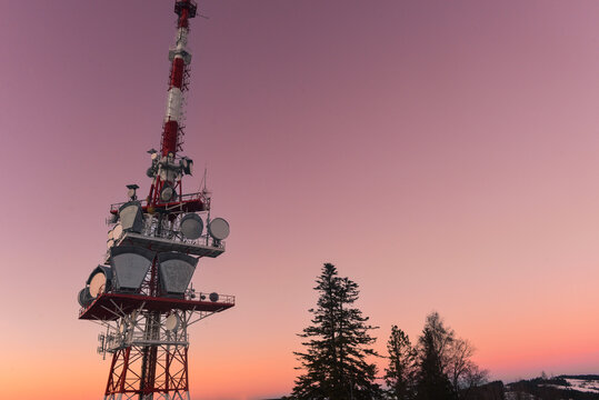 Sender Pf&auml;nder bei Bregenz, &Ouml;sterreich 