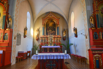Innenansicht Ehemalige Kapuzinerklosterkirche St. Joseph in Immenstadt im Allgäu