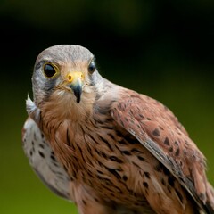 close up of a falcon