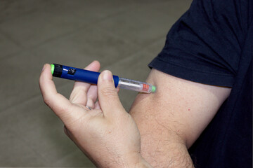 diabetes concept, injection, sickness, insulin pen, needle, syringe, hyperglycemia, measurement,...