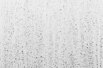 Water droplets on the window