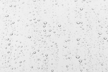 Water droplets on the window