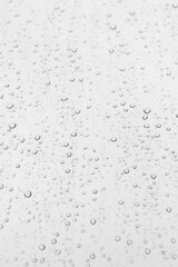 Water droplets on the window