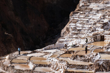 Salina de Maras no Vale de Urubamba