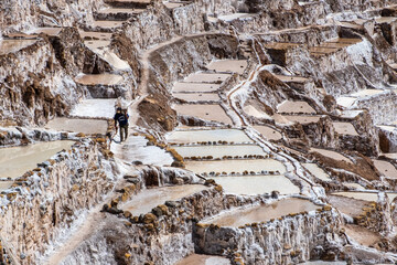 Salina de Maras no Vale de Urubamba