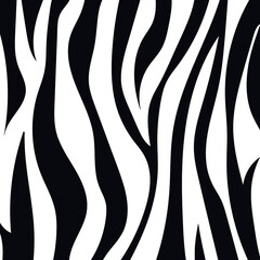 Textura o fondo de piel de zebra color negro con fondo blanco para portadas