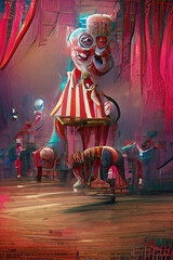 scary circus abstract digital art © Coka