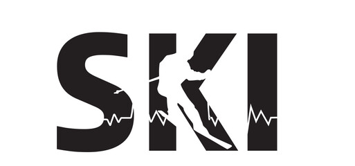 Obraz premium Heartbeat Skiing SVG, ski svg pnh, skiing svg png, ski heartbeat ekg svg, Adventure snowboard svg, skier heartbeat svg, winter svg png 
