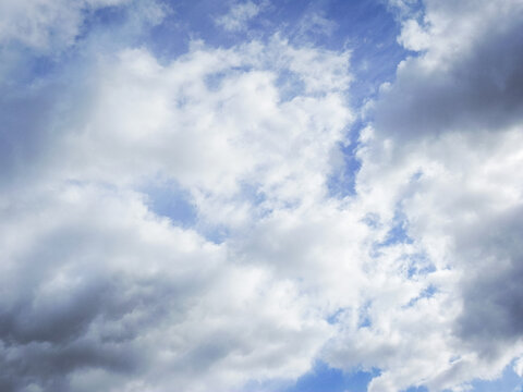 Overcast blue skies