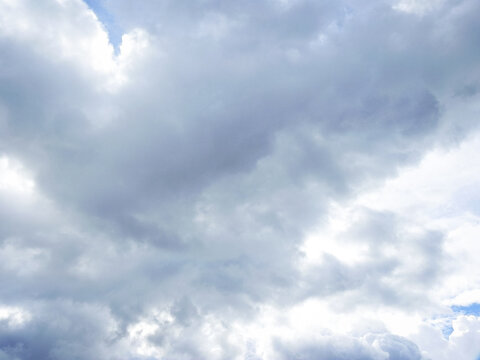 Overcast blue skies