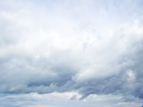 Overcast blue skies