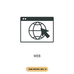 web icons  symbol vector elements for infographic web