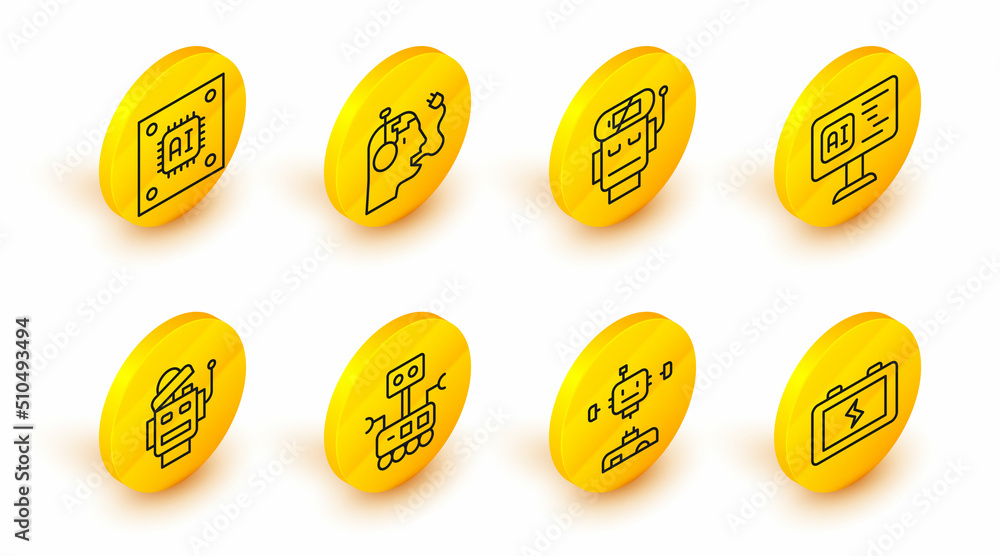 Poster set line battery, disassembled robot, robot, software, low battery charge, charging and processor wi